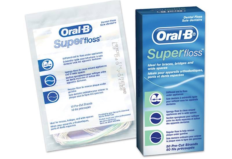 Oral-B nić Super Floss do mostów op. 50szt