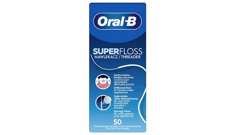 Oral-B nić Super Floss do mostów op. 50szt