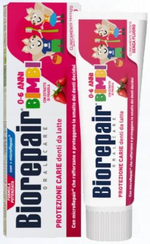 Biorepair Kids 50ml Truskawka - pasta do zębów