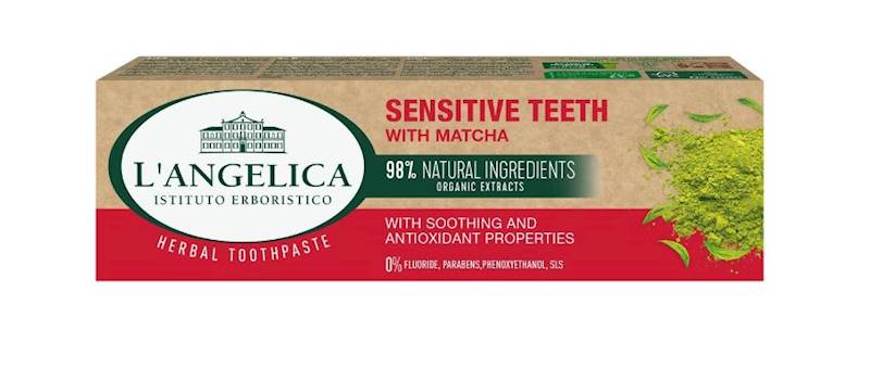 Pasta L'ANGELICA Wrażliwe Zęby z MATCHA 75ml