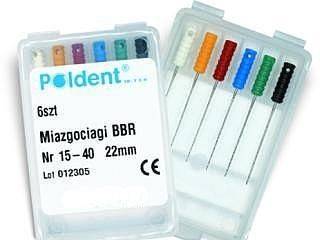Miazgociągi BBR 6szt Nr 1-6 Ass 15-40 25mm Poldent