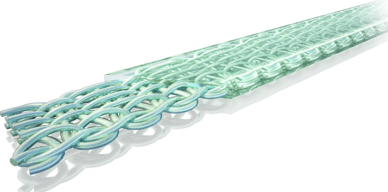 QUARTZ SPLINT - siatka pleciona 2,5mm x 8cm