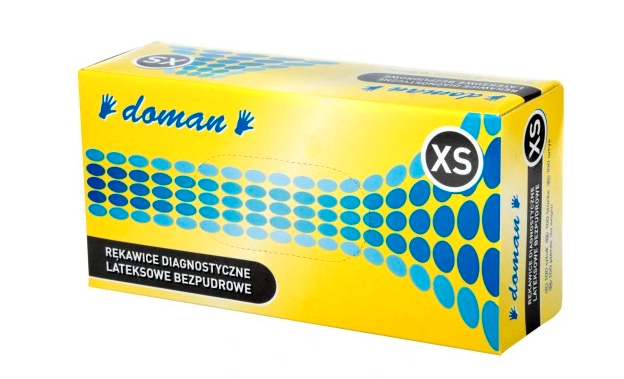 Rękawice Doman lateksowe BPD rozmiar XS