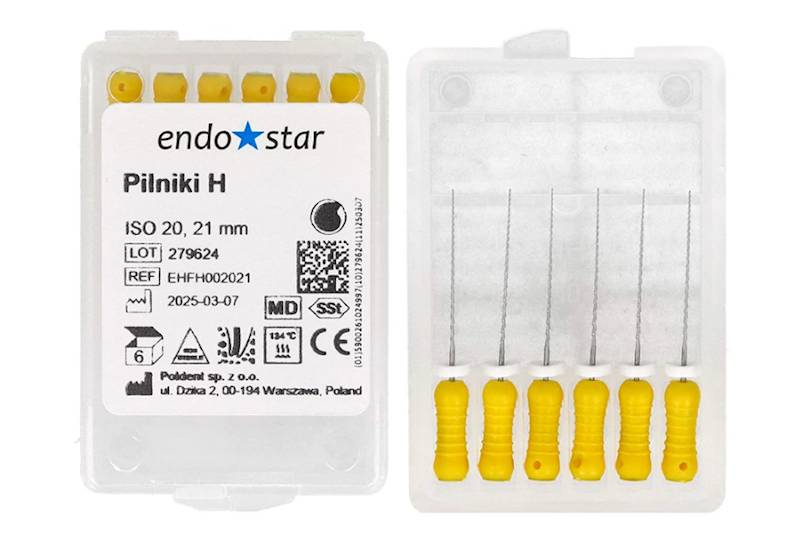 Pilniki H a' 6 szt. 20 dł. 21 mm