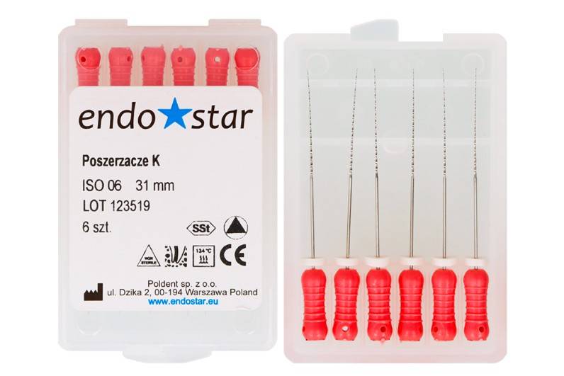 Poszerzacze typu K 6 szt nr  25. 31mm