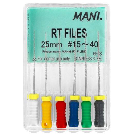 Mani RT Files - pilniki 6szt różne rozmiary