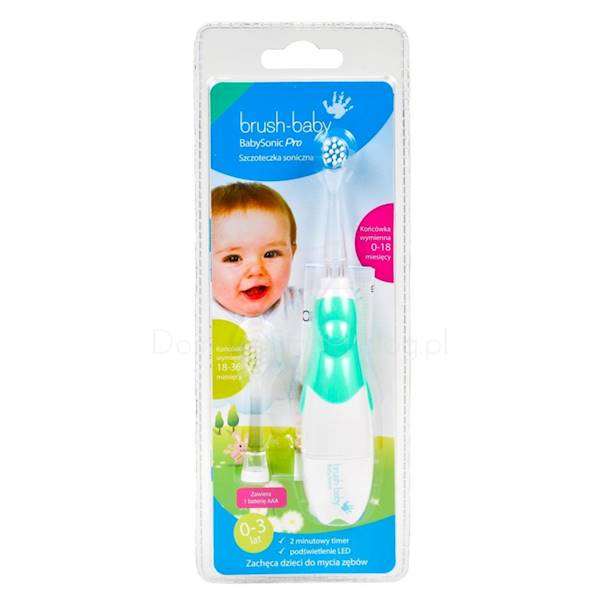 BRUSHBABY BabySonic PRO - szczot. soniczna 0-3 lat