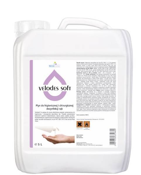 Velodes SOFT 5L - płyn do dezynfekcji rąk
