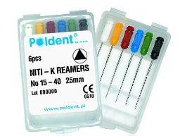 Poszerzacze typu K NITI 6 szt. Nr 15-40 28mm