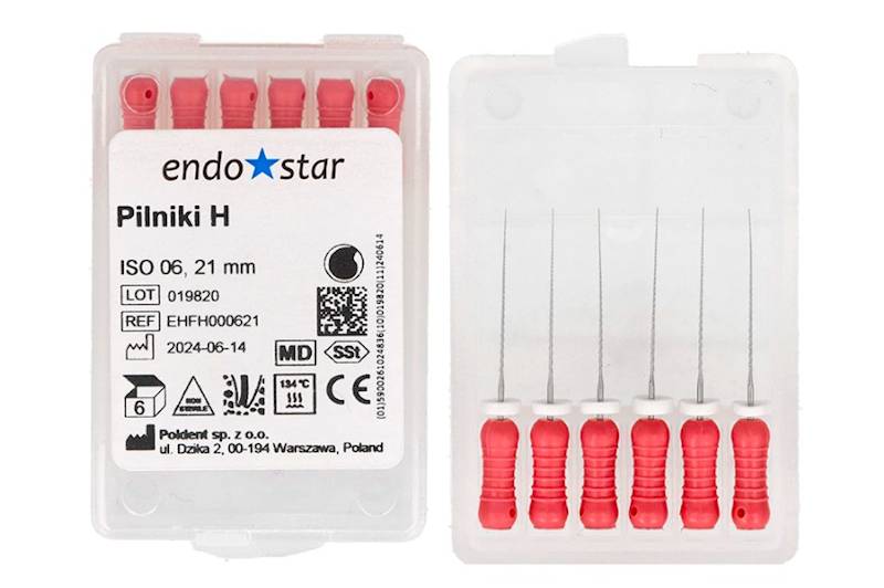 Pilniki H a' 6szt 06  dł. 21mm