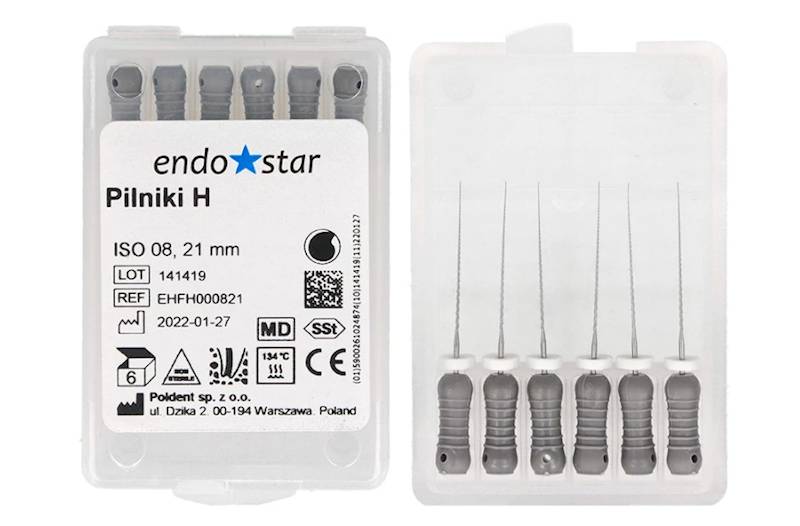 Pilniki H a' 6szt 08  dł. 21mm