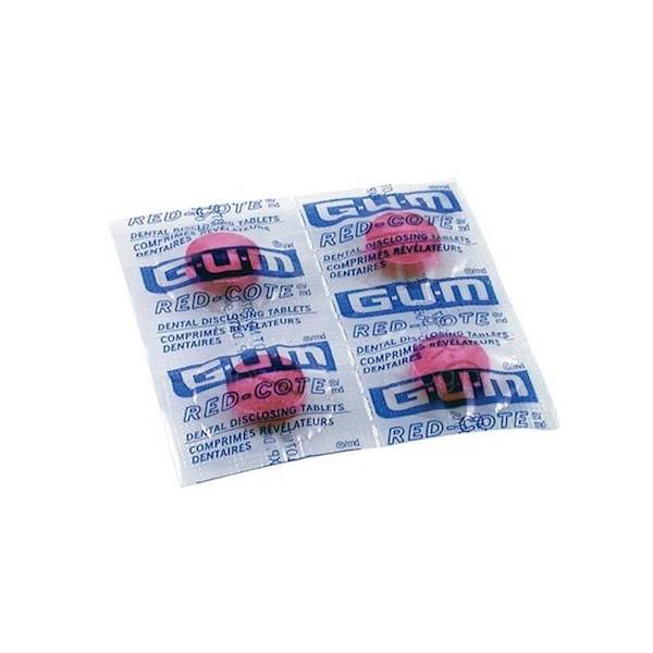 GUM Tabletki do wybarwiania płytki - listek 4szt