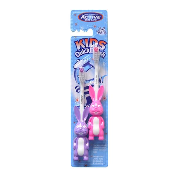Active Szczoteczka dla dzieci Kids Królik 2szt 3-6