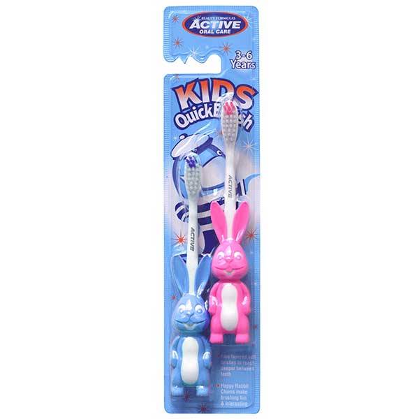 Active Szczoteczka dla dzieci Kids Królik 2szt 3-6