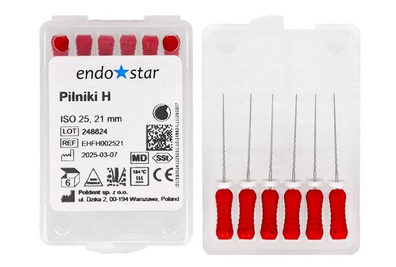 Pilniki H a' 6 szt. 25 dł. 21 mm