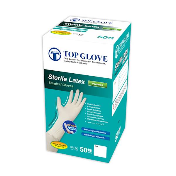 Chirurgiczne sterylne Top Glove PD - 7,5 (1 para)