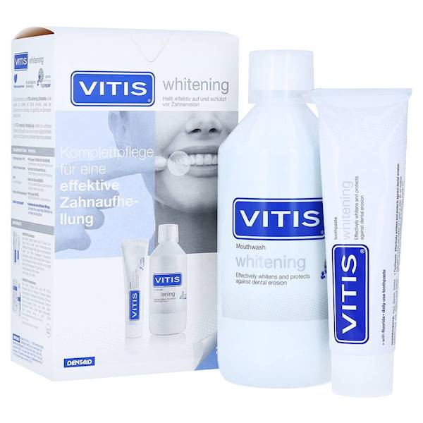VITIS WHITENING KIT pasta 100ml + płyn 500ml
