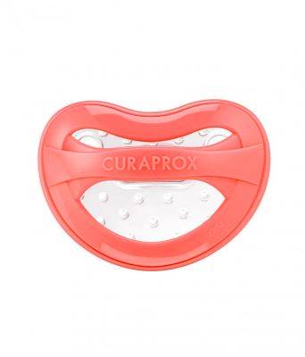 Smoczek Curaprox Baby 0 KORAL