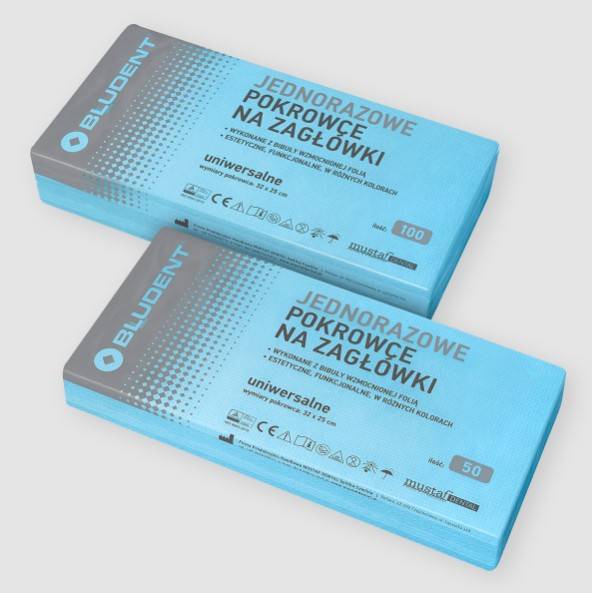 Zagłówki stomatologiczne T-50, Z-50 Niebieski
