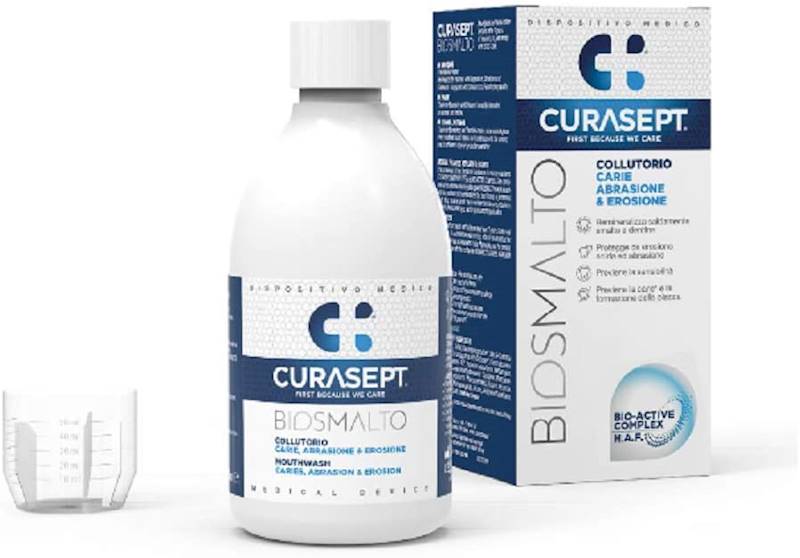 Curasept BIOSMALTO PROTECTION Płyn 300ml niebieski