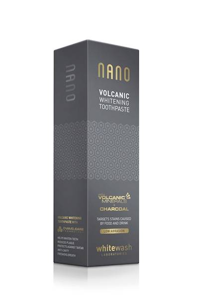 WHITEWASH Volcanic Whitening pasta z węglem 75ml