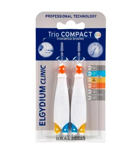 Elgydium TRIO COMPACT szczoteczki międzyzębowe