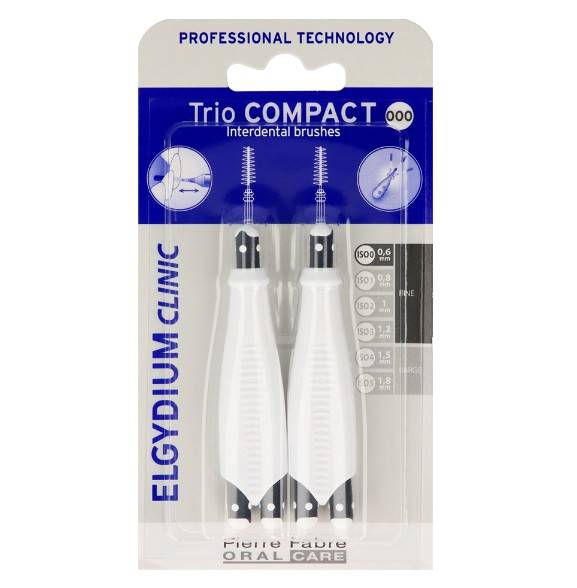 Elgydium TRIO COMPACT 000 szczoteczki międzyzębowe
