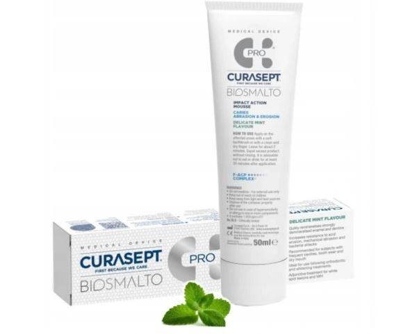 Curasept BIOSMALTO PRO mus mięta 50ml