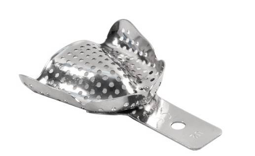 Łyżka metal perf. b/obrzeż do bezzębia góra INOX
