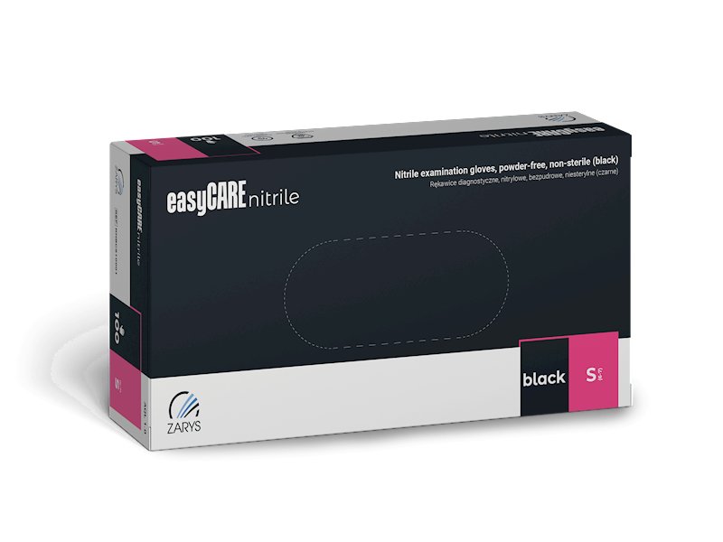 EasyCare Nitryl BPD op.100szt Czarne S