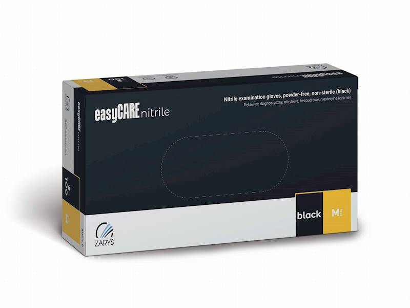 EasyCare Nitryl BPD op.100szt Czarne M