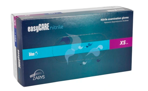 EasyCare rękawice nitrylowe BP niebieskie 100sz XS