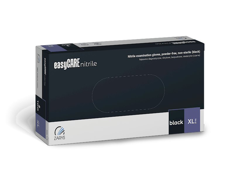 EasyCare Nitryl BPD op.100szt Czarne XL