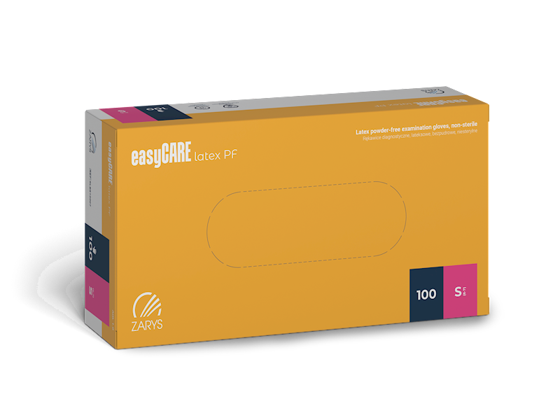 Rękawiczki EAsyCARE lateks BPD S 100szt