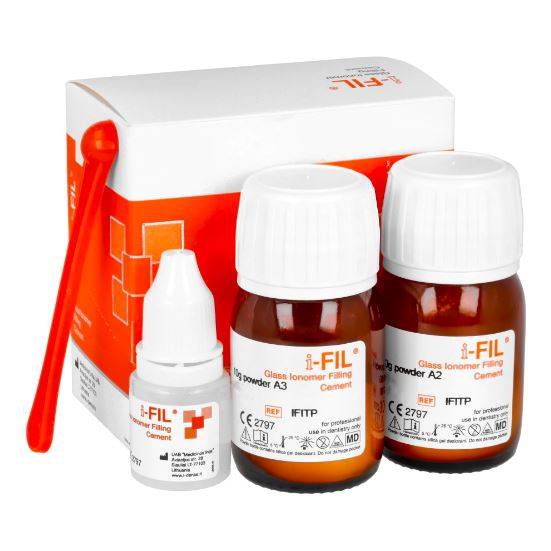i-FIL GI Cement A2 10g + A3 10g + płyn 10ml
