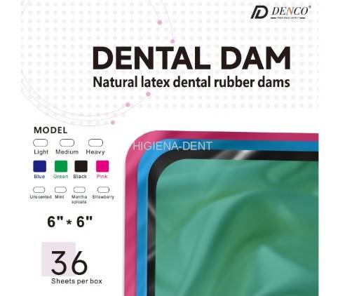 DENCO Rubber Dam guma pink strawberry