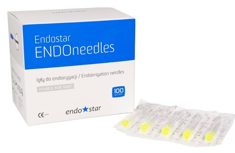 EndoNeedles 0,3x25 100szt  igły do płukania kanału