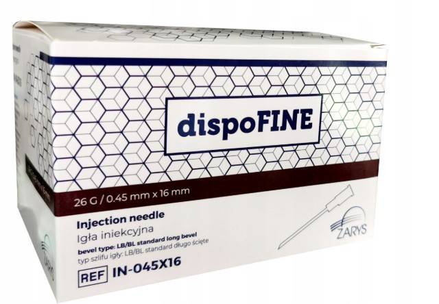 Igły iniekcyjne 0,45x16 KD FINE