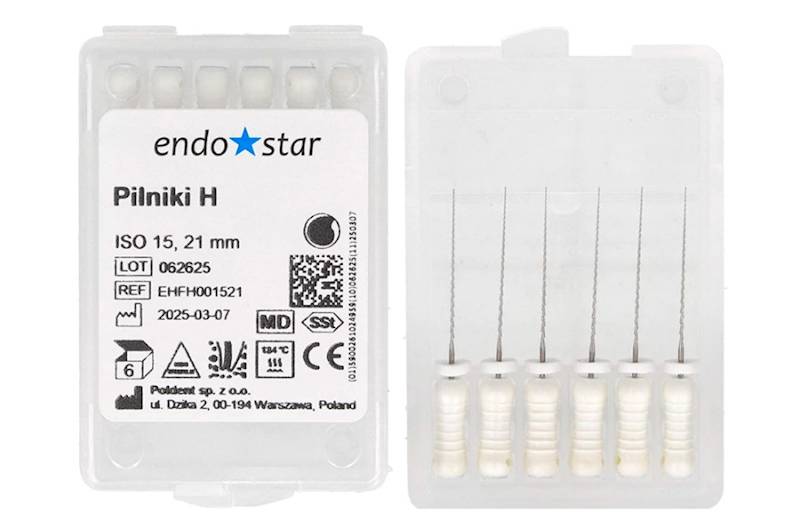 Pilniki H a' 6 szt. 15 dł. 21 mm