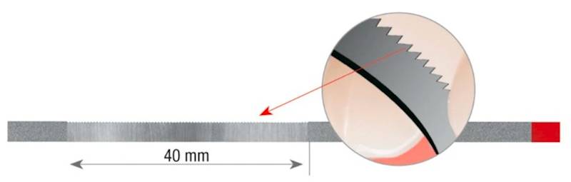 Diamond Strips Edenta 3,75mm  PFXDS3 czerw  op.10