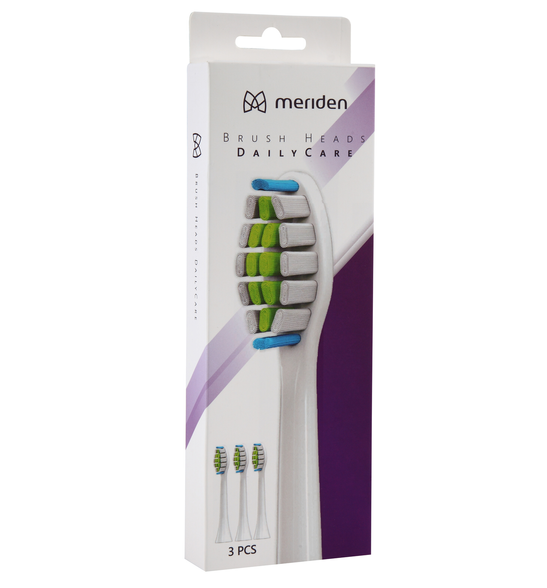 Końcówki MERIDEN Daily Care 3szt białe / family