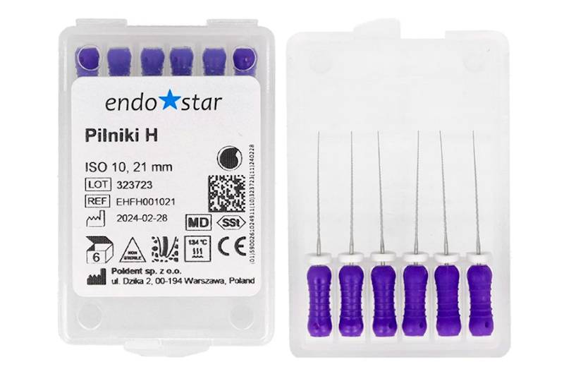 Pilniki H a' 6szt 10  dł. 21mm