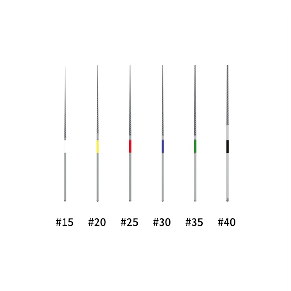 Pilniki kanałowe do końcówek Endo-check 6szt 40/32