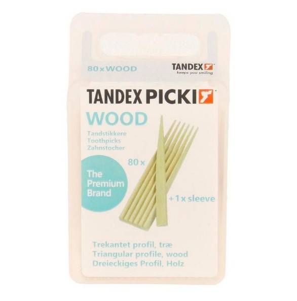 Tandex wykałaczki drewniane stomat. op 80szt