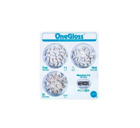 ONE GLOSS SET Shofu 20szt + 20szt + 20szt + 3mandr