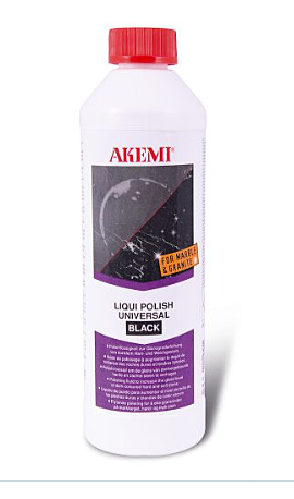 Akemi 11835 LIQUI POLISH UNIVERSAL BLACK 0,65KG (PŁYN POLERUJĄCY DO CIEMNEGO KAMIENIA)