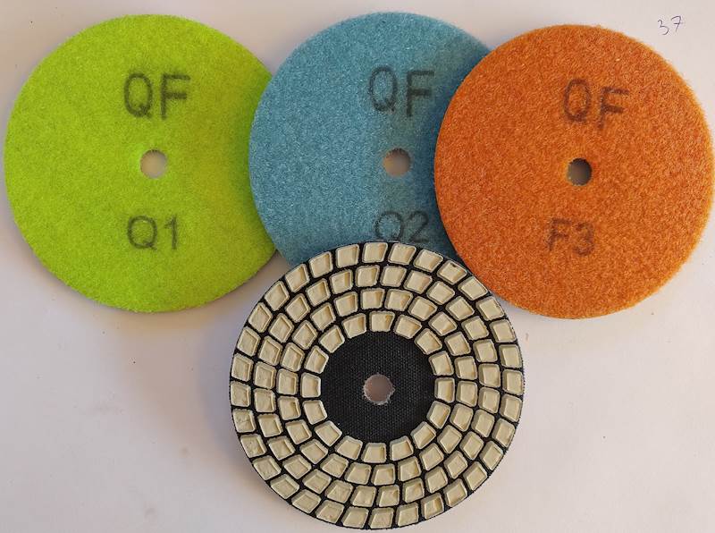krążek polerski na rzepie 100mm Q F dry