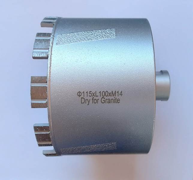 Wiertło diam.rurowe - otwornica M14 HS DRY PLUS 115 mm