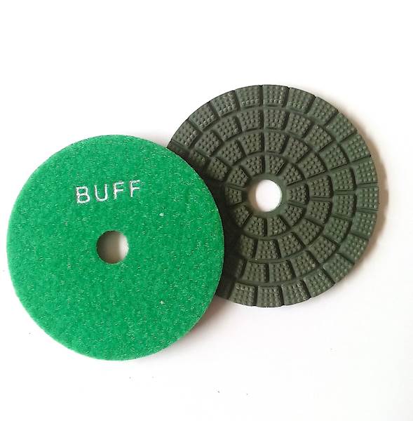 krążek polerski na rzepie 100 TLI buff green `P`