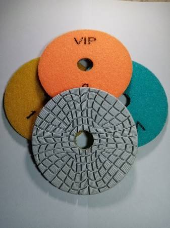 krążek polerski na rzepie 100mm VIP 0-4 3 STEP